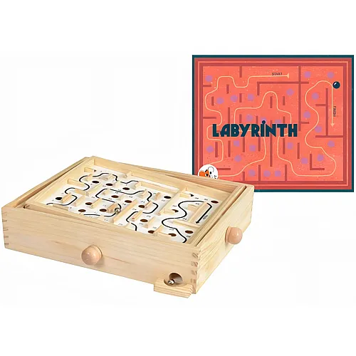 Egmont Wooden Labyrinth Mit Stahlkugeln