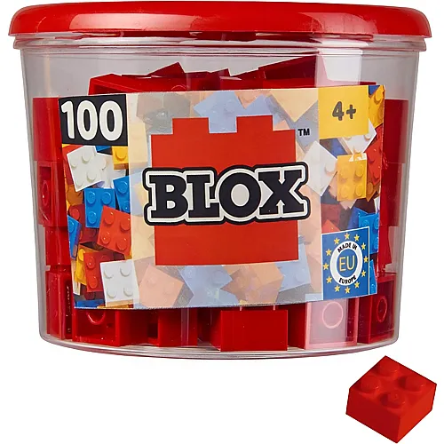 Androni Blox 4er Bausteine in Dose Rot (100Teile)