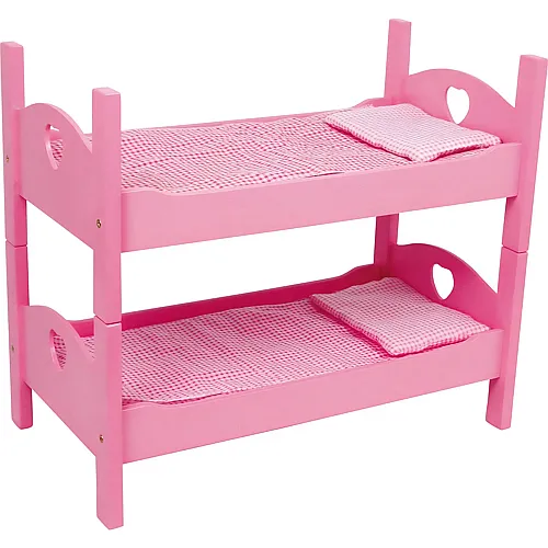 small foot Puppenhochbett Pink