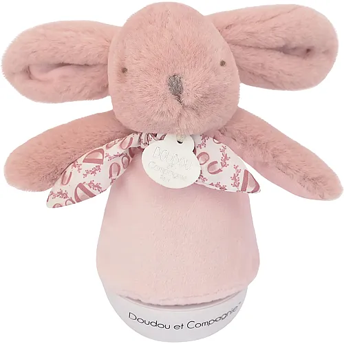 Doudou et Compagnie Hase Nachtlicht mit Musik Rosa - 16 cm