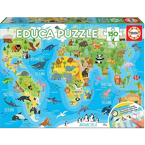 Educa Puzzle Tiere der Welt
