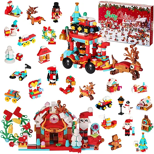 Adventskalender Weihnachten Klemmbausteine