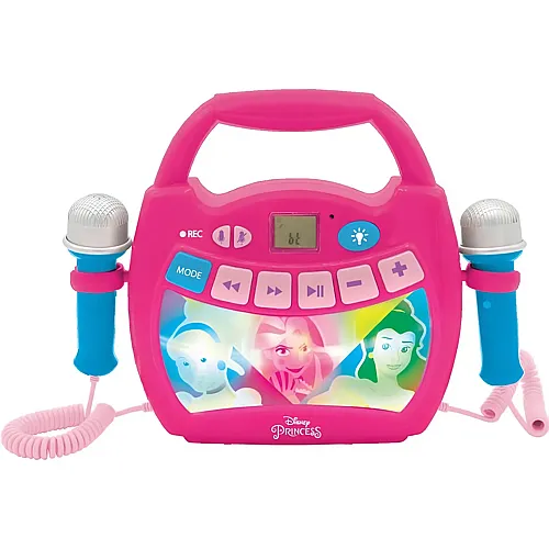 Lexibook Disney Princess Bluetooth-Lautsprecher mit Lichtern und Mikrofonen