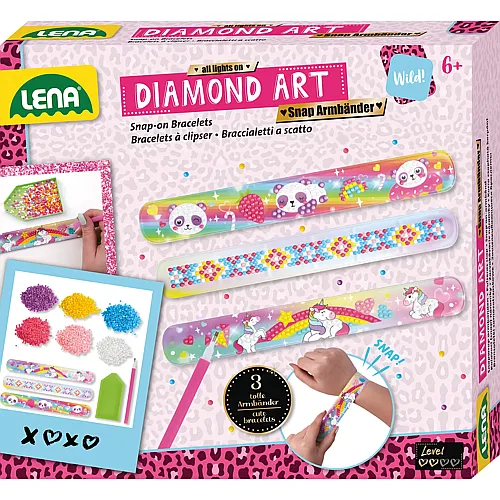 Lena 3 Diamond Art Snap Armb�nder