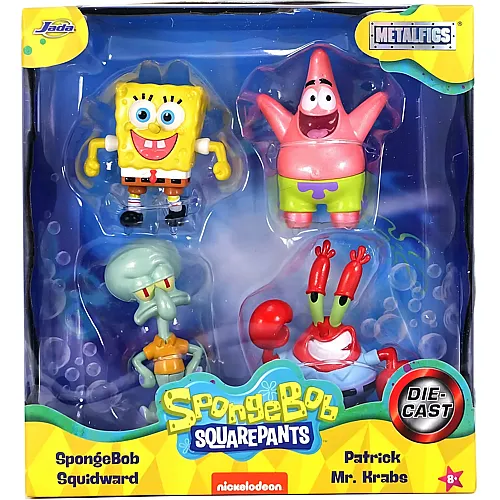 Jada Metalfigs 4-Pack Spongebob - 6 cm
