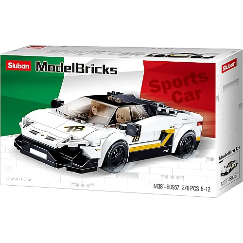 Sluban Italian Super Car White
