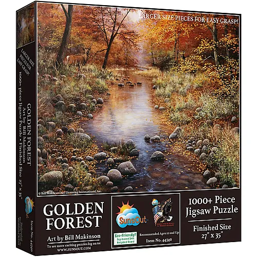 SunsOut Puzzle Bill Makinson Golden Forest (1000Teile)