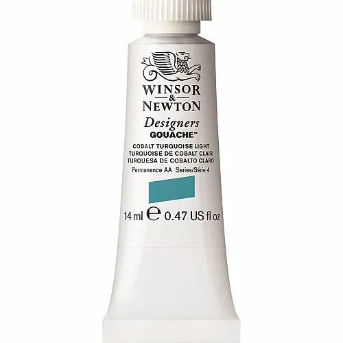 Winsor & Newton Designers Gouache Wasserbasierte K�nstlerfarbe Kobaltt�rkis Hell - 14 ml