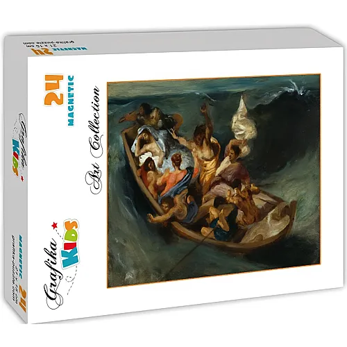 Grafika Puzzle Art Collection Eug�ne Delacroix Magnetische Teile - Christus im Sturm auf dem Meer, 1841 - 24 Teile