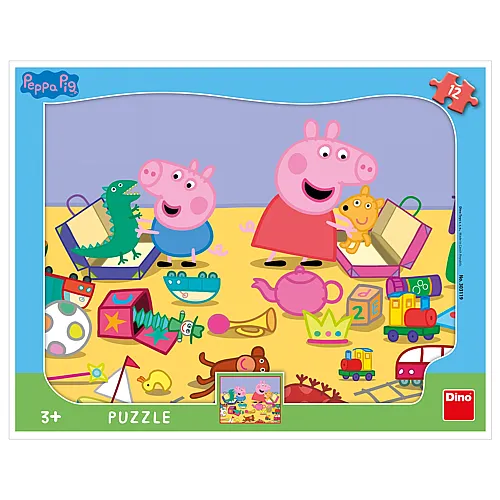 Dino Puzzle Peppa Pig - 12 Teile