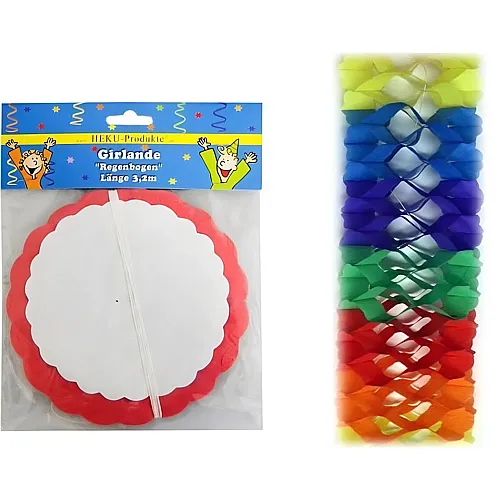 Wabengirlande Regenbogen 3.2m