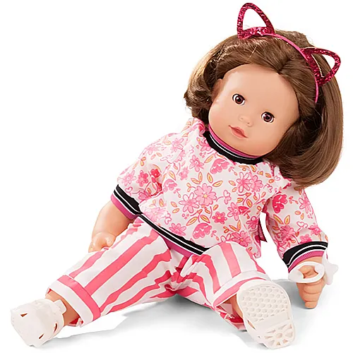 Puppe mit braunen Haaren 42cm