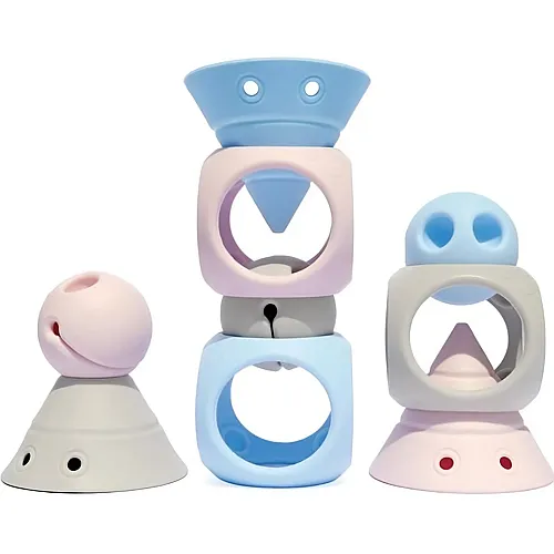 Building Genius Lern-/Bauspiel Set pastell