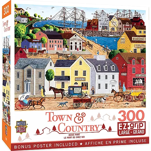 Master Pieces Puzzle Town & Country Heimathafen - 300 Teile