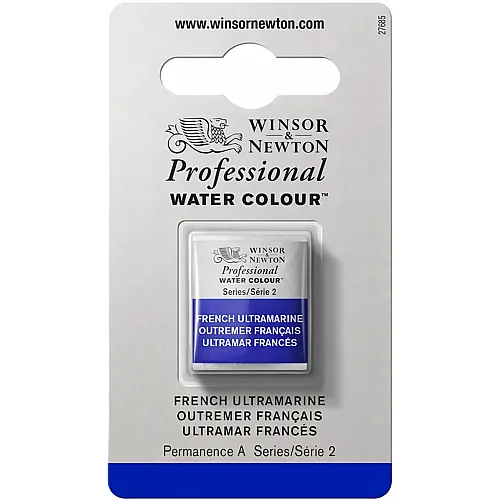 Winsor & Newton Professional Water Colour Aquarellfarbe Franz�sisch Ultramarin - 1/2 Napf