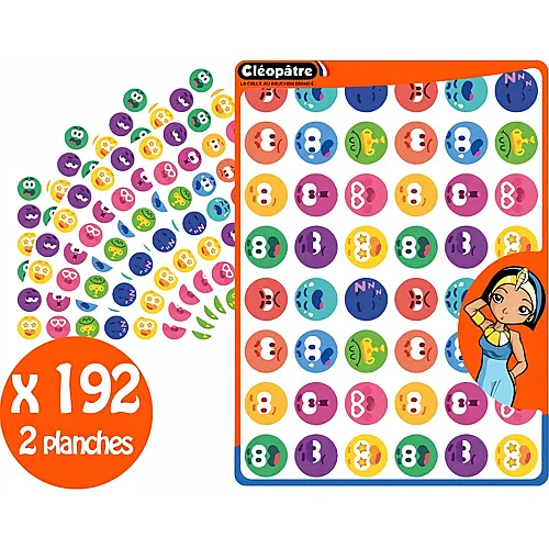 Cleopatre 192 Stickers-smileys