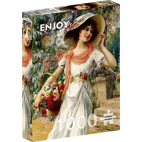 Enjoy Puzzle Emile Vernon: The Flower Garden - 1000 Teile