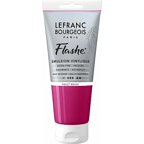 Lefranc Bourgeois Lfb Flashe Acryl 80ml Tube Rotviolett