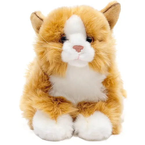 Katze liegend rot-braun 20cm