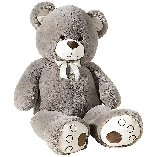 Heunec Teddybr mit Schleife Grau (130cm)