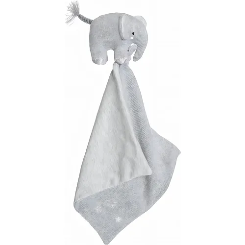 Teddykompaniet Cozy Knits Schmusetuch Elefant - 28 cm