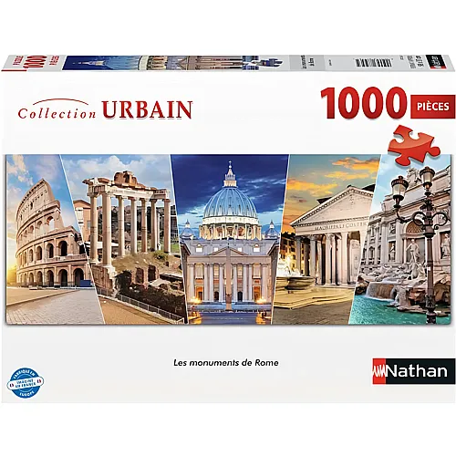 Nathan Puzzle Panorama Monuments of Rome - 1000 Teile