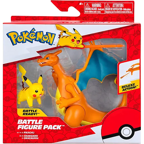 Battle Figure 2er Pack Glurak & Pikachu