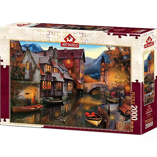 Art Puzzle Canal Boats - 2000 Teile