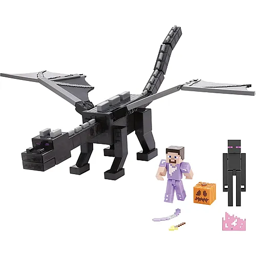 Mattel Minecraft Enderdrache mit Licht und Sound - 8 cm