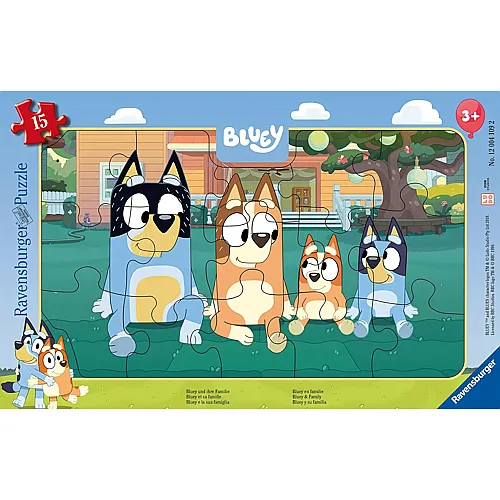 Ravensburger Puzzle Bluey und ihre Familie - 15 Teile