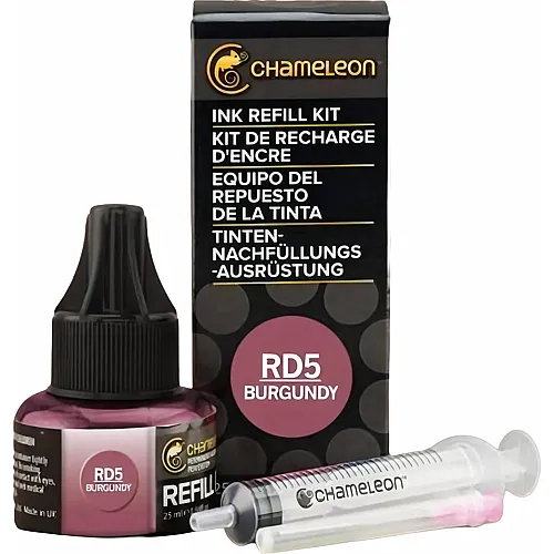 Chameleon Ink Refill 25ml - Burgundy Rd5