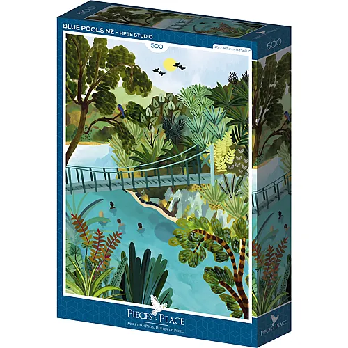Pieces & Peace Puzzle Blue Pools NZ - 500 Teile