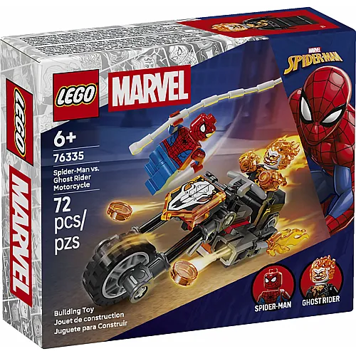 Spider-Man vs. Ghost Rider auf seinem Motorrad 76335