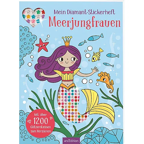 Diamant-Sticker: Meerjungfrau