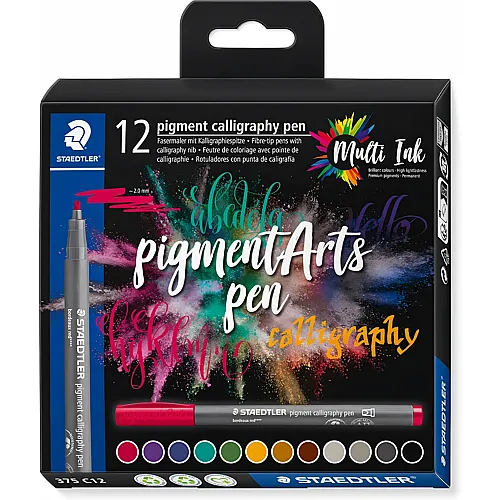 Pigment Brush Pen - 12 Teile