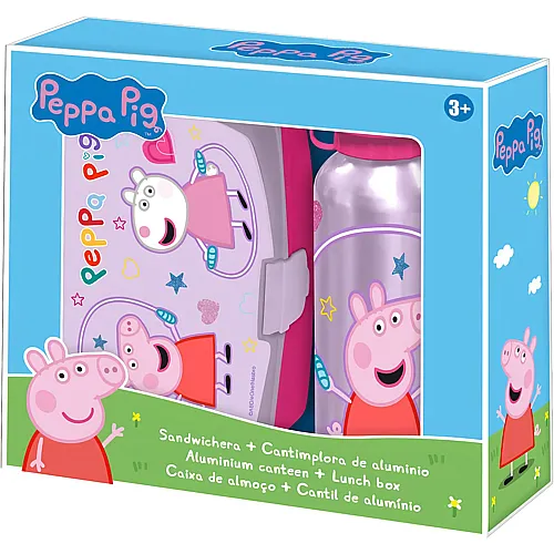 Kids Licensing Peppa Pig Brotdose & Aluminium Trinkflasche