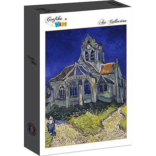 Grafika Puzzle Art Collection Vincent Van Gogh Grafika Kids Die Kirche von Auvers-sur-Oise, 1890 - 12 Teile