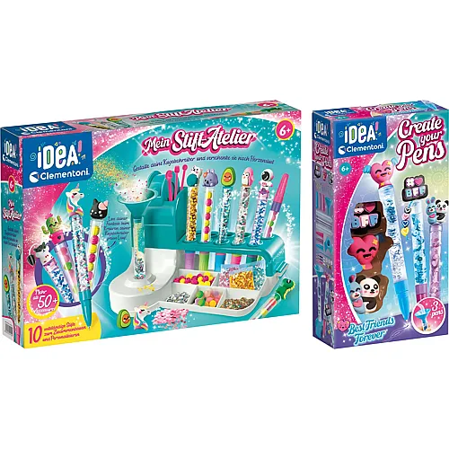 Clementoni Bundle Mein Stift-Atelier-Set + 3er Set
