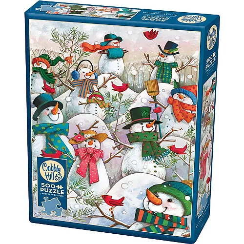 Cobble Hill Puzzle Hill of a Lot of Snowmen (500Teile)