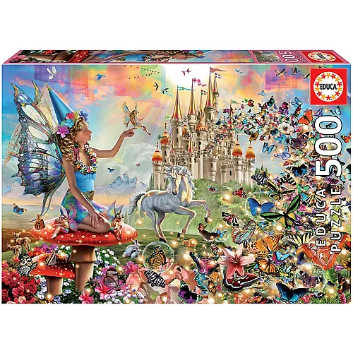 Educa Puzzle Feen und Schmetterlinge - 500 Teile