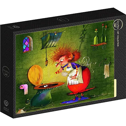 Grafika Puzzle Art Collection Fran�ois Ruyer Die Hexe macht den Haushalt - 1000 Teile