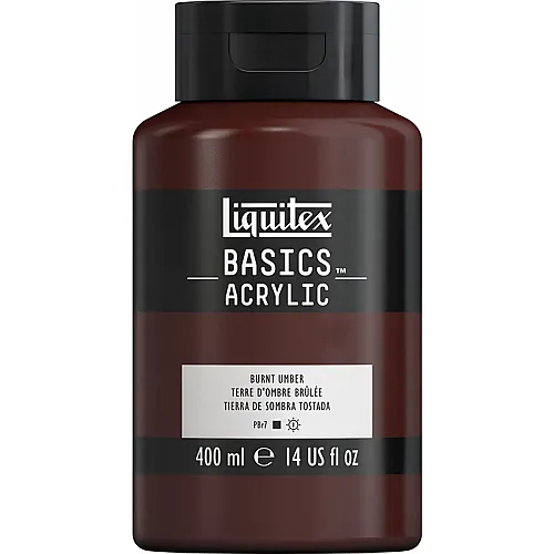 Liquitex Lqx Basics Acrylfarbe 400ml Flasche Umbra Gebrannt