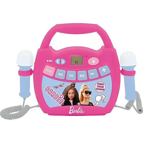 Lexibook Barbie Light Bluetooth-Lautsprecher mit Lichtern und Mikrofonen
