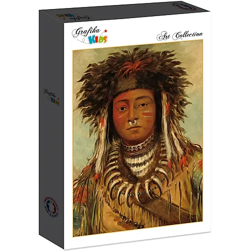 Grafika Puzzle Art Collection George Catlin Grafika Kids Boy Chief - Ojibbeway, 1843 - 12 Teile