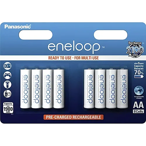 Eneloop Akku - 8er Mignon AA