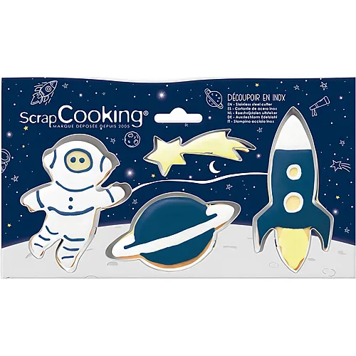 ScrapCooking Keksausstecher Weltraum - 4 Teile