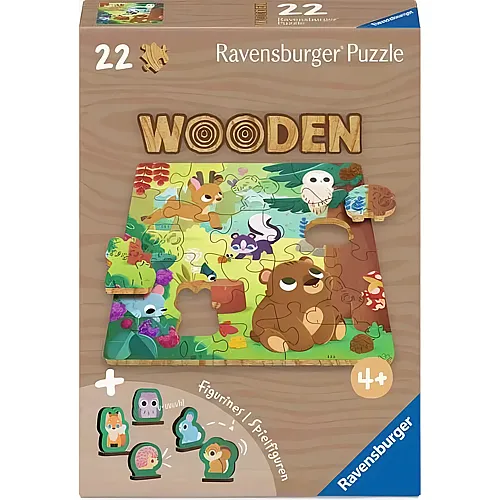 Wooden Fr�hliche Waldfreunde 22Teile