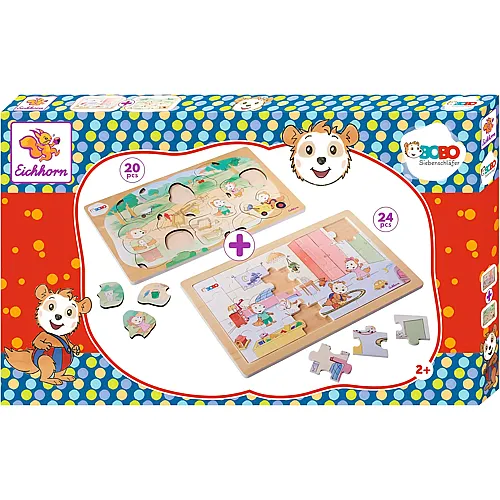 Eichhorn Puzzle 2in1 Bobo Siebenschl�fer - 20 Teile