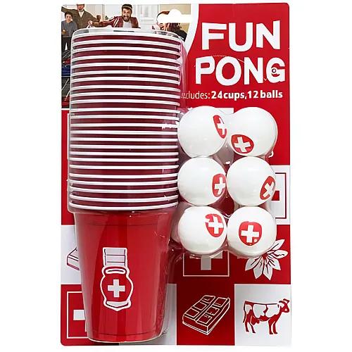Sombo Trinkspiel Fun Pong 36tlg. CH 24 Becher & 12 B�lle