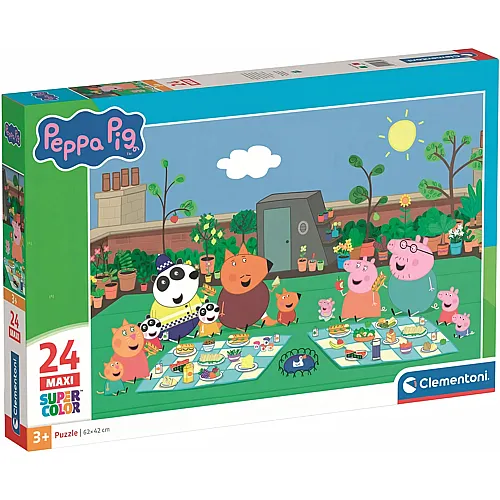 Clementoni Puzzle Supercolor Maxi Peppa Pig - 24 Teile